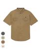 BHPOLOCLUB Men'S Washed Flap Pocket Short Sleeve Shirt 4 Colors Sh102