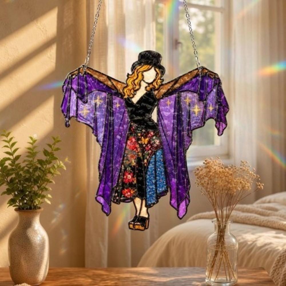 Acrylic Hanging Ornaments Home Decor Hanging Suncatcher Garden Decor Wind Spinner Porch