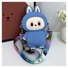 New Labubu Cute Cartoon Silicone Coin Purse for Kids with Adjustable Chain