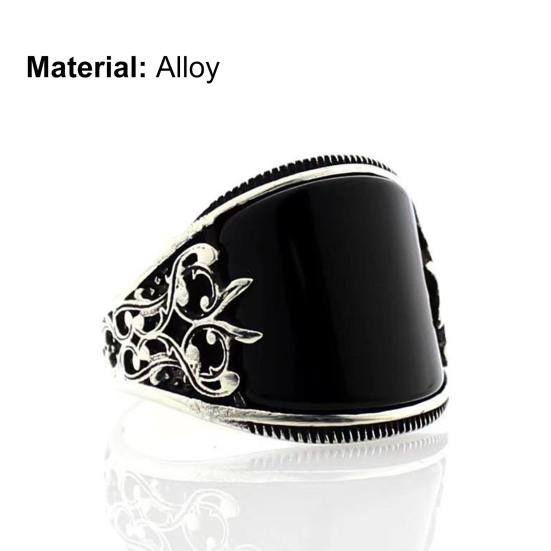 Anello per Coppia Modello Intagliato Forma a U Uomo Donna Lunga Durata Versatile Stile Punk per Appuntamento
