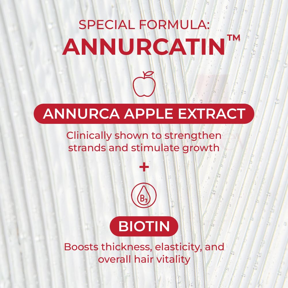 moev ANNURCATIN Shampoo Korean Apple Hair Care for Strength and Volume In Thinning Hair