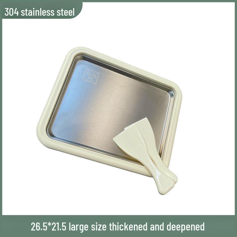 Compact DIY Yogurt & Ice Cream Maker for Kids with 304 Ice Tray