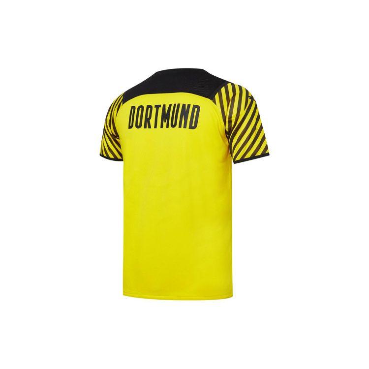 Puma Bvb Home Dortmund Player Edition Soccer Short Sleeve T-Shirt Men Tops Yellow 759034-01