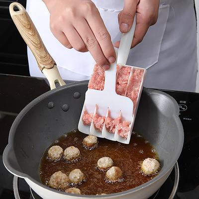 1Pc Plastic Meatball Maker Set Fried Fish Beaf Meat Making Balls Mold Spoon Meat Tools Kitchen Gadgets Cooking Accessories