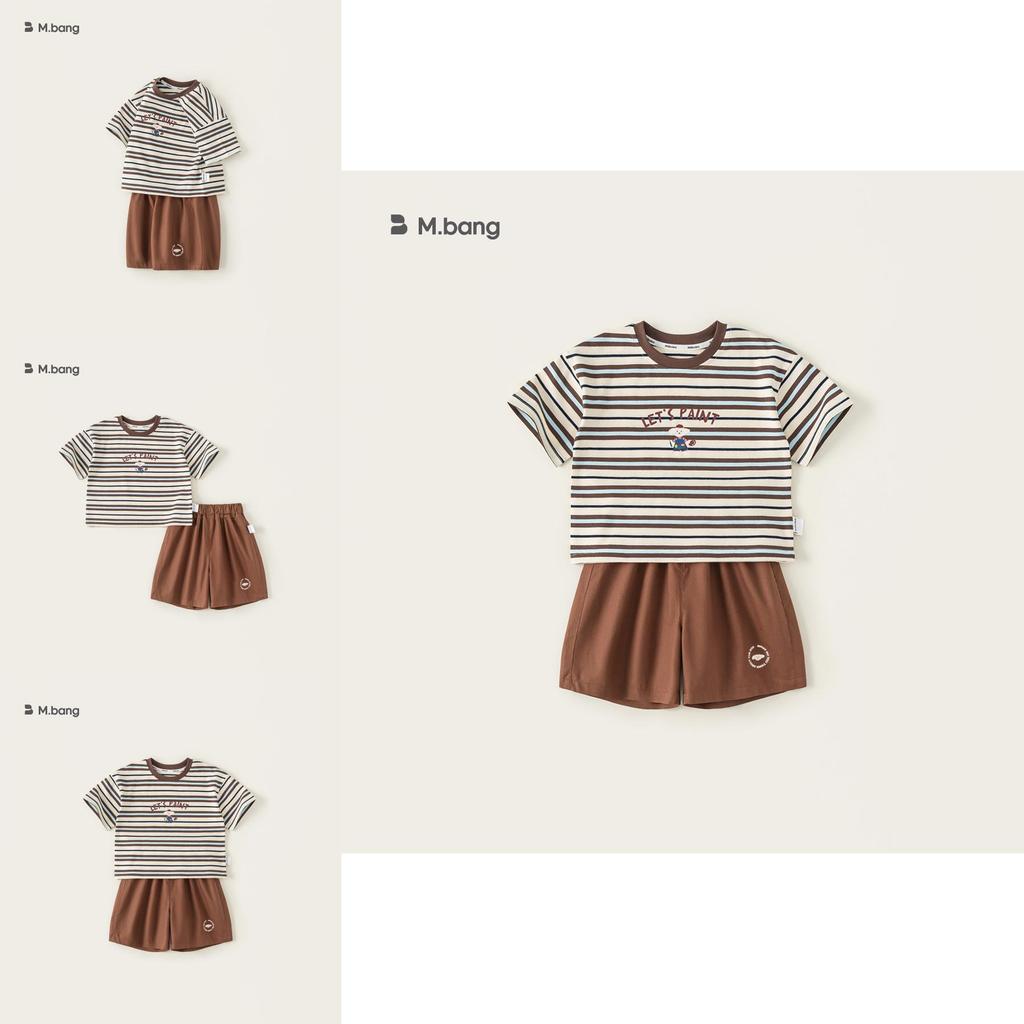 Boys Short Sleeve T Shirt And Shorts Set With Cotton Material For Summer Play