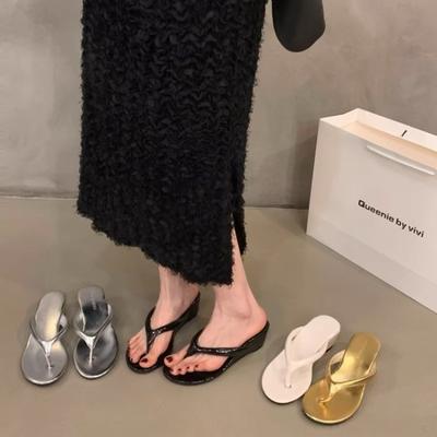 Fashion Womens Shoes Comfort Summer Women Wedge Platform Slippers Outdoor Sports Beach Flip Flops Opened Toe Casual Shoes 2024