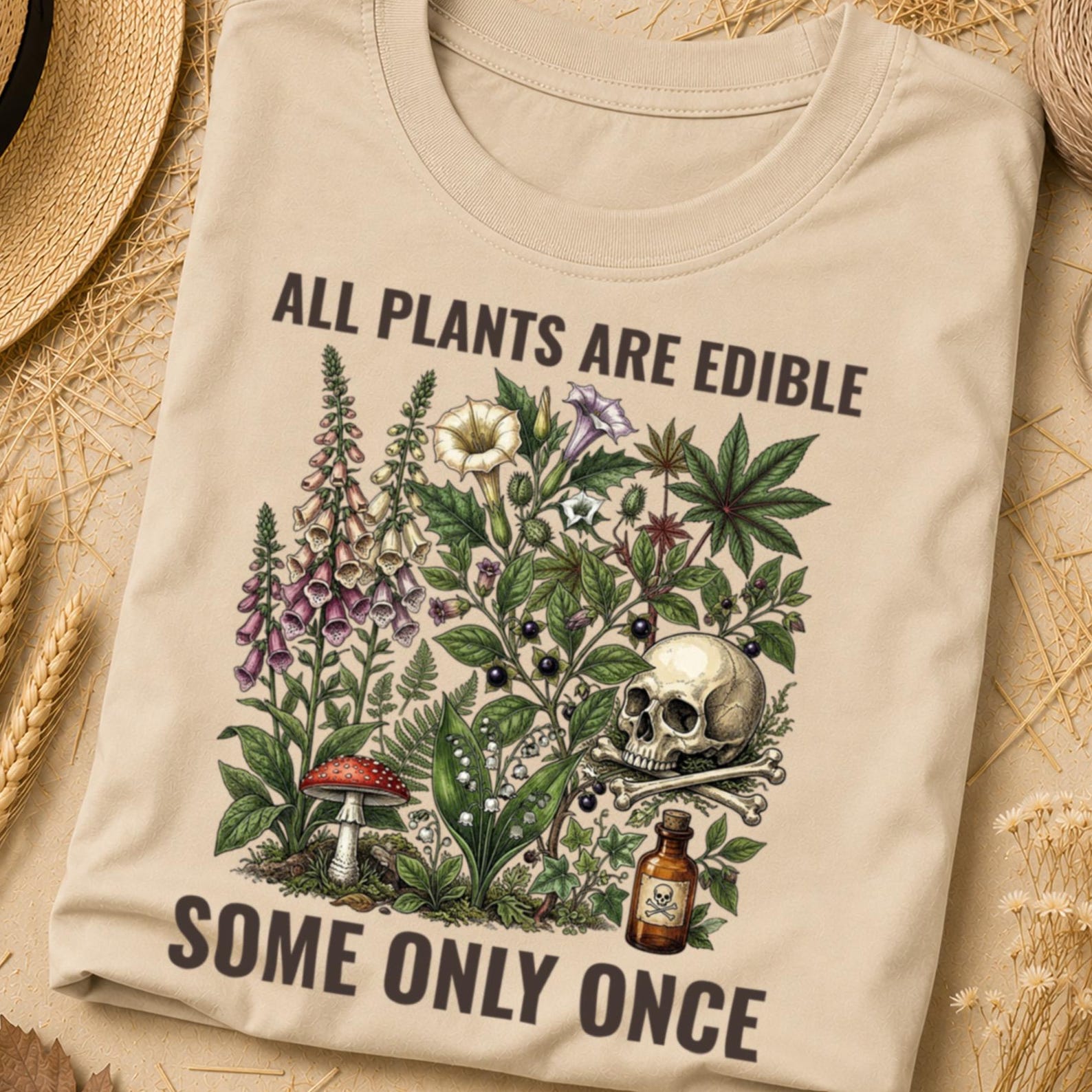 All Plants Are Edible Some Only Once Tee, Cottagecore, Nature Shirt, Garden Gifts, Cottagecore Shirt, Nature Gift, Nature Lover Gift, Nature S