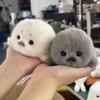 Cute Plush Baby Seal Pendant Handmade Simulation Ocean Animal Cartoon Doll Keychain Creative Gift Toy