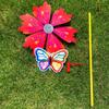 Multistyles Flower Butterfly Windmill Colorful Standing Lawn Flower Pinwheel  Picnic Decor Toys