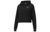 Sweatshirts Women's Black Hooded Moderate Regular 587162-01