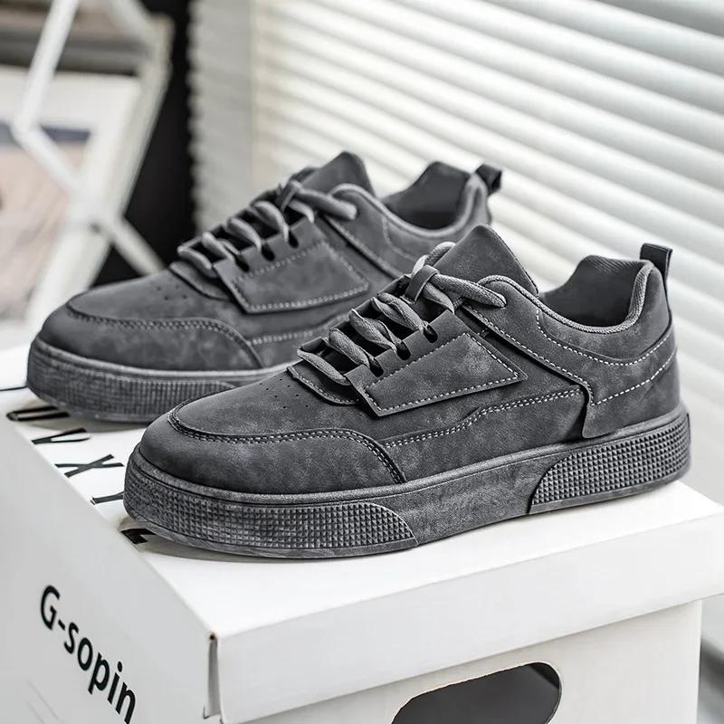 Men's Breathable Spring Summer Casual Sports Shoes Fashionable Korean Style Versatile Men's Flat Shoes Comfortable All-Match