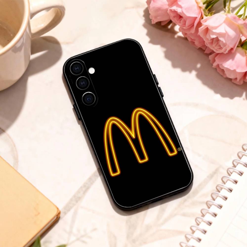 

Hot M-McDonalds L-Logo phone Case For Samsung Galaxy A73,A72,A71,A70,A53,A52,A51,Others Soft Black Shell Samsung a50 30s 50s