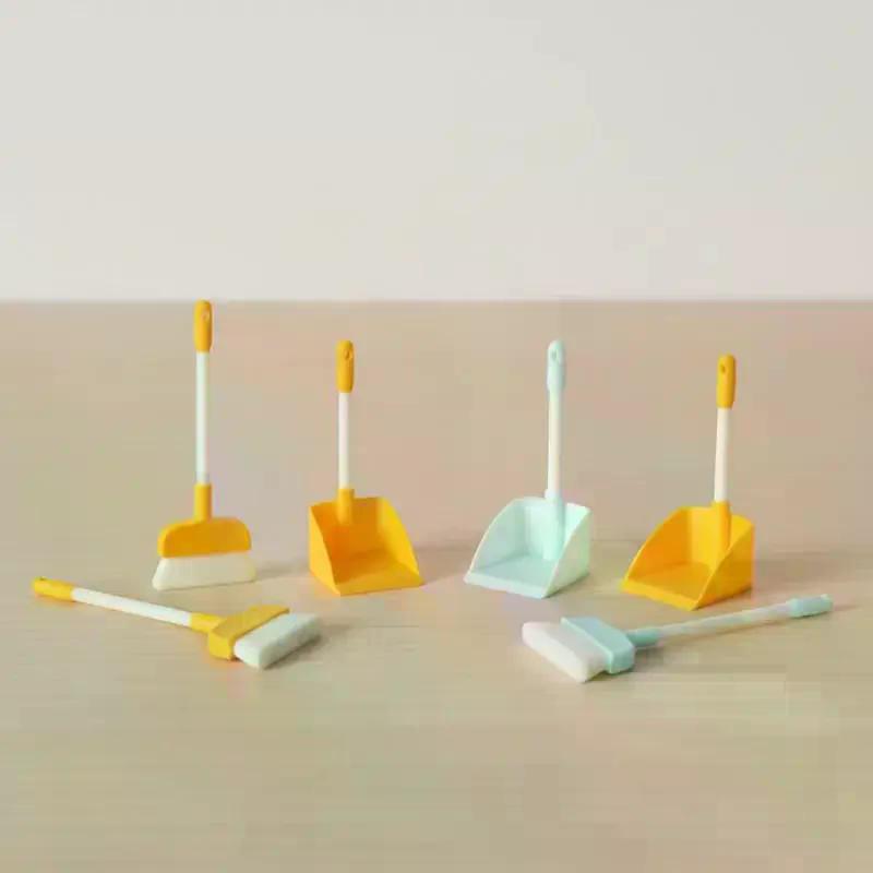Miniature Home Cleaning Set for Dollhouses 1:12 Scale Accessories Brush Dustpan Durable Tools