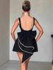 Pearl Bow A-line Backless Summer Dress for Women