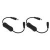 2 Stück DC Strom Inline Kabel 11,5 Zoll Länge DC 12V Schaltfunktion DC Stecker Buchse Kabel für LED Streifen