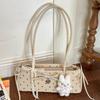 Korean Chic Bow Polka Dot Baguette Bag - Stylish Women's Shoulder & Handheld Bag