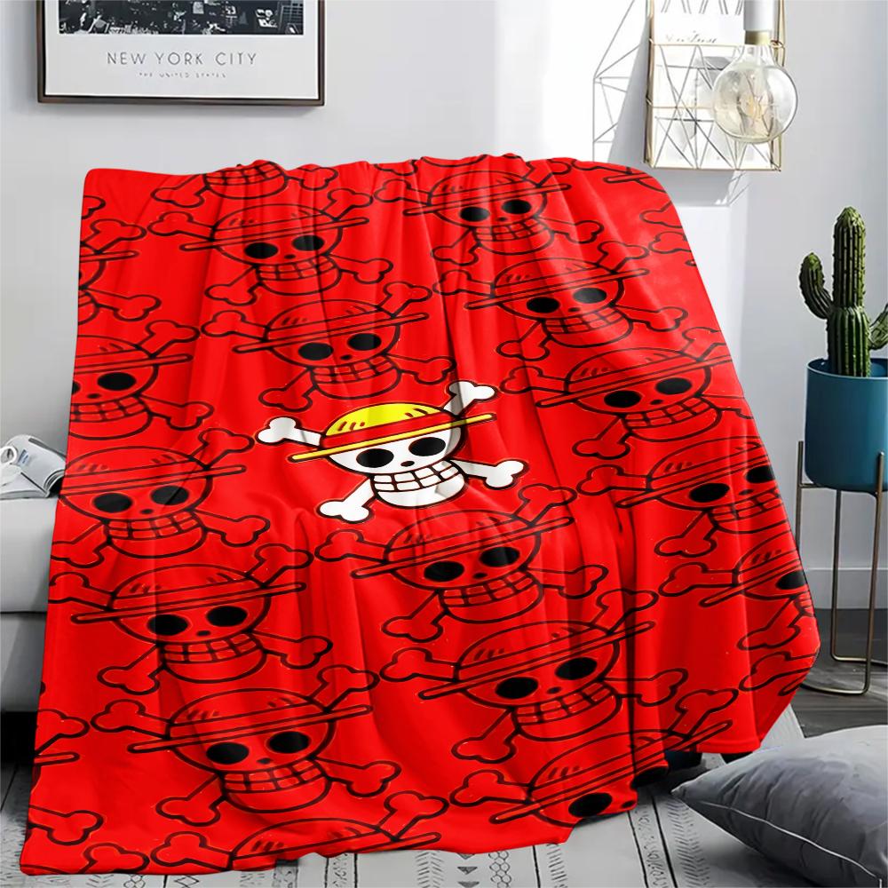 One Piece character Print Flannel Blanket,High quality Comfortable for All Seasons,Home Decor,Warmth and Comfort,Perfect for Christmas Gifts