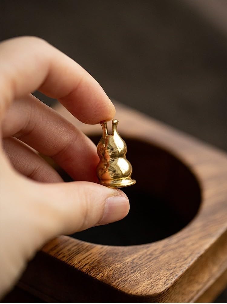 SITEDAN Räuchergefäß, Rundes Räuchergefäß, Hölzernes Räuchergefäß, Räucherstäbchenhalter für buddhistische Altäre, Antiker Räucherstäbchenhalter, für Spiralräucherwerk