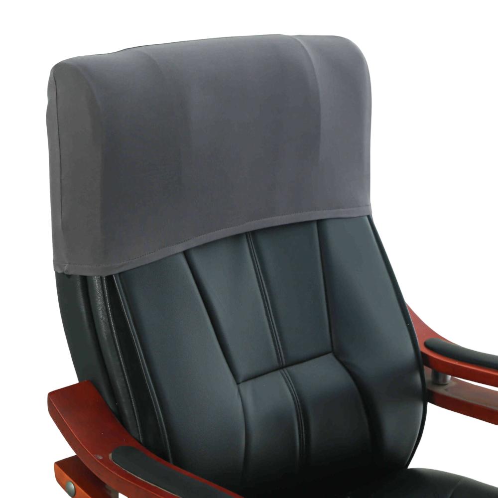 

Elastic Office Chair Backrest Cover Solid Color Backrest Slipcover Chair Head Cover Office Use темно серый