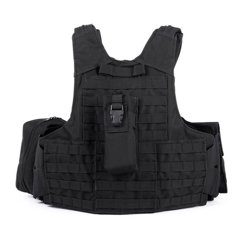 Outdoor Multifunctional Steel Wire Vest Molle Triple Sundries Mount Military Fan Field Training Uniform