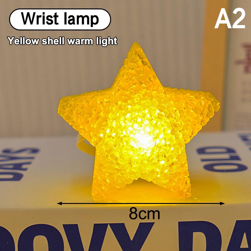 Stern Handheld LED Licht Kunststoff Sternförmiges Nachtlicht Anti-Rutsch Band Licht Lampe Für Tanzaufführung Bühne Foto Requisite