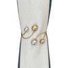 2PCS Pearl Zinc Zinc Alloy Curtain Clips Zinc Zinc Alloy Curtain Holders Modern Drapery Tiebacks  Window Decor