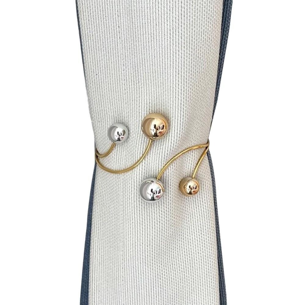 2PCS Pearl Zinc Zinc Alloy Curtain Clips Zinc Zinc Alloy Curtain Holders Modern Drapery Tiebacks Window Decor