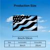 1pc USA Flag Metal Wall Art Black, Flat Silhouette Decorative Sign for Living Room Bedroom Office