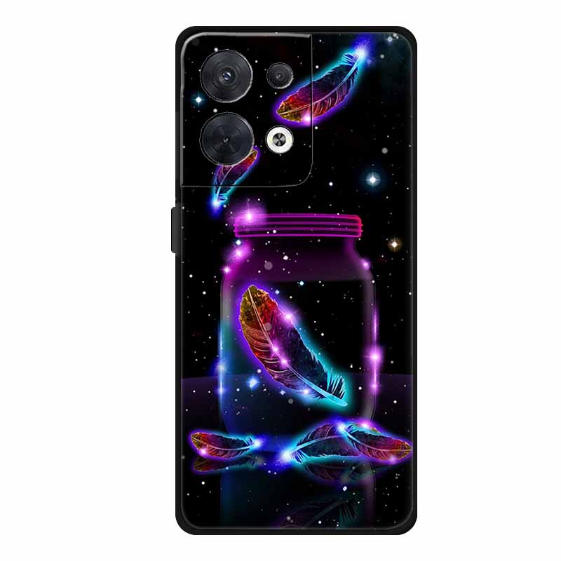 For Oppo Reno 8 5G Case Luxury Soft Silicone Love Back Cover for OPPO Reno8 Pro + Plus Coque Reno 8 Pro 5G Global CPH2359 Funda