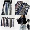 Korean Striped Tie Printed Shirt Tie Decoration Clothing Decoration JK Uniform Necktie  Students