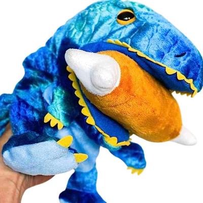 Tyrannosaurus Rex Dinosaur Puppet, Ventriloquism, Plush Toy, 25cm (Made In Japan) [with Meat]