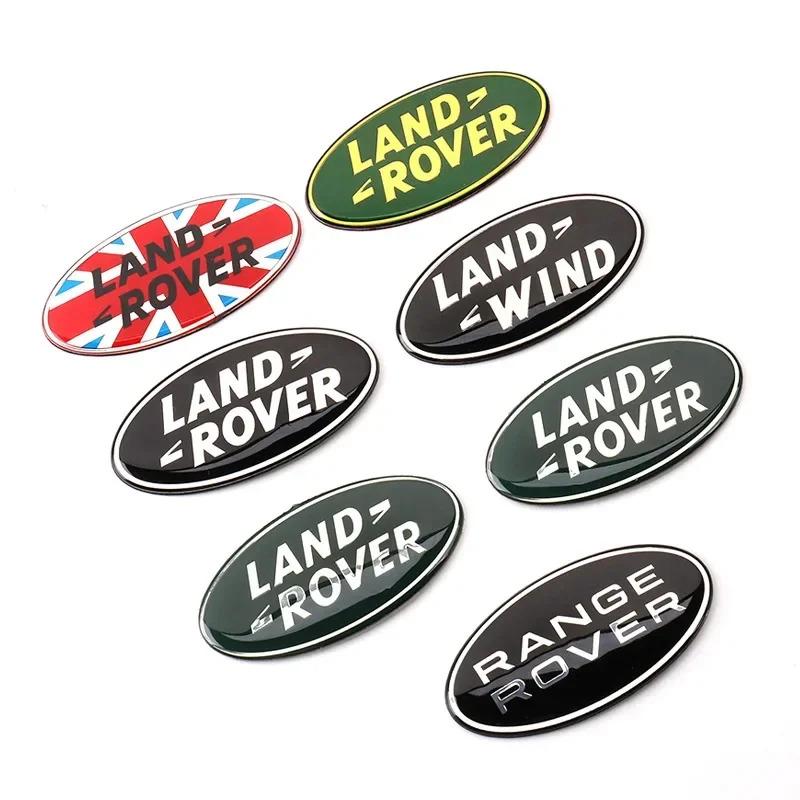 3D Car Front and rear Emblem Badge Sticker For Land rover SVR Discovery Velar Evoque Freelander Range Rover L322 car accessories FG7