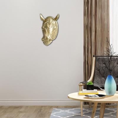 Nashornkopf Wanddeko Tierstatue Büro für Zuhause Geburtstagsgeschenk Flur
