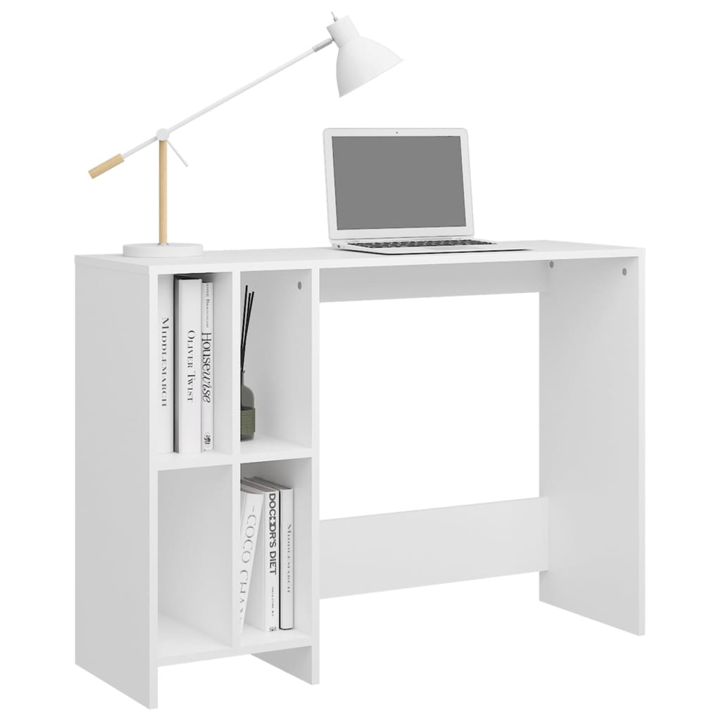 Vidaxl Biurko Pod Laptopa Białe 102,5X35X75 Cm Materiał Drewnopochodny