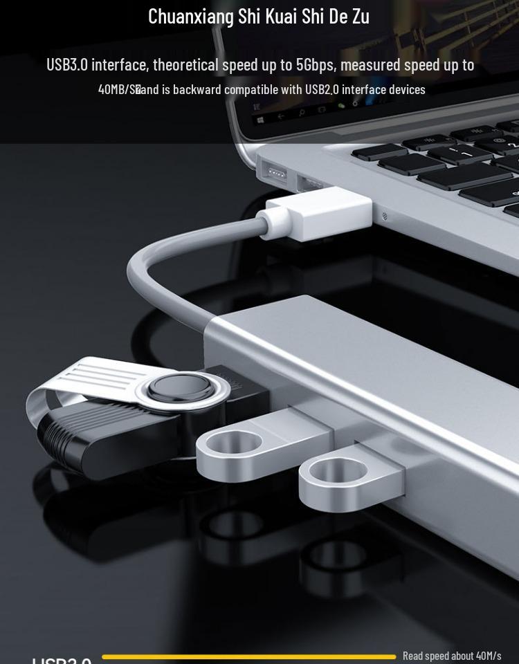 Type-C to Ethernet Adapter: USB to RJ45 Gigabit Network Card