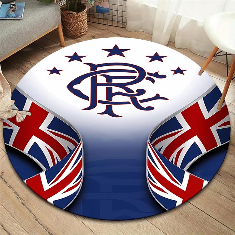 

Rangers Badge Round Area Rug,Carpet Rug for Living Room Bedroom Sofa Playroom Decor,Non-slip Floor Mat 80cmx80cm