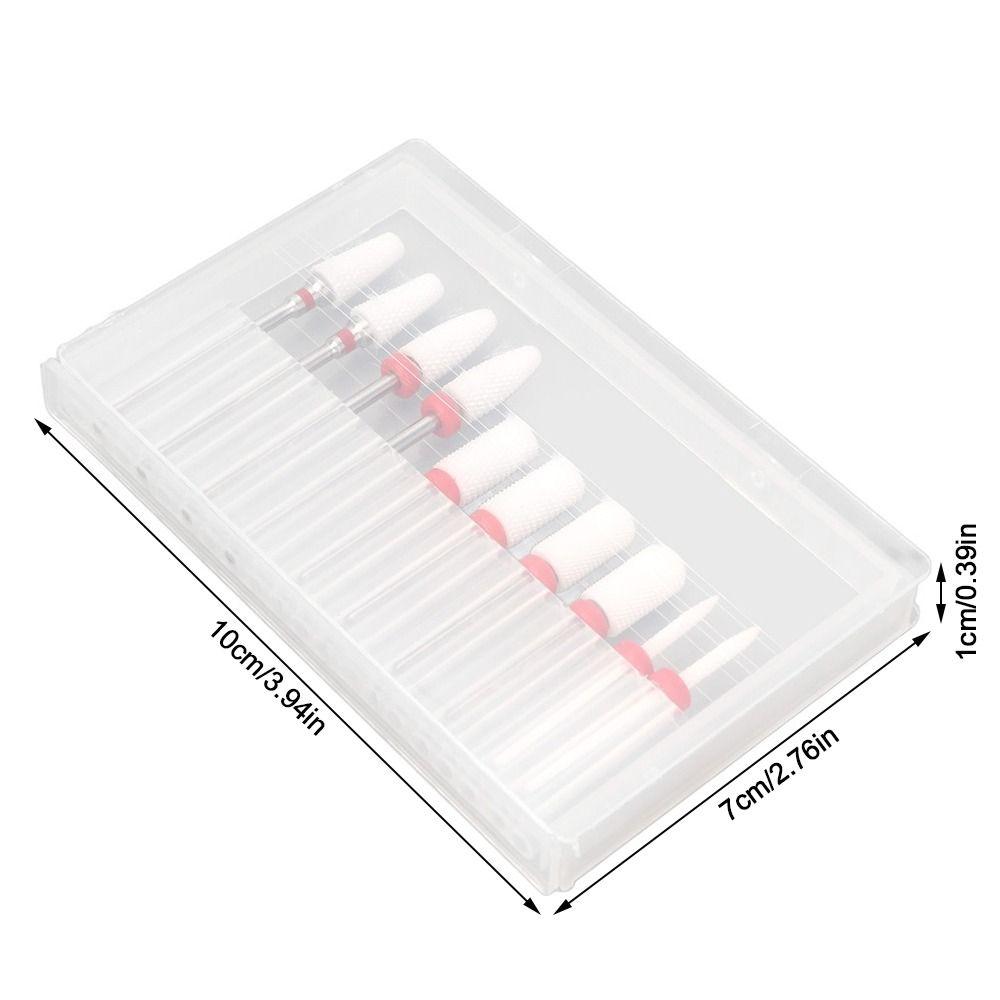 10pcs Ceramic Nail Art Drill Bits Set Suitable For Professionals & Beginners