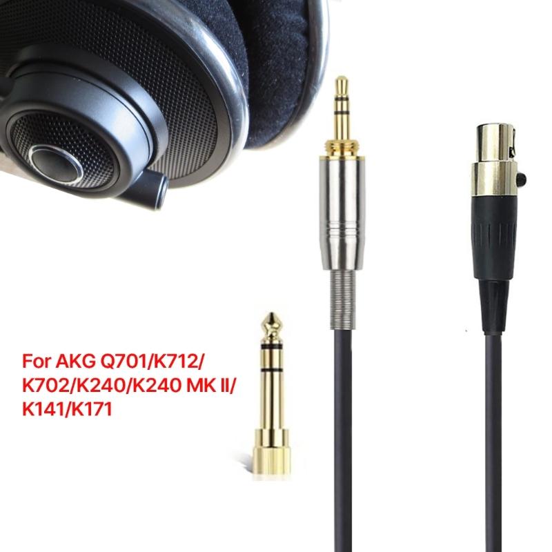 Durable Replacement 3.5mm Cable for Q701/K712/K702/K240 Headphone Extension Wire Improved Connectivities Cord 300cm
