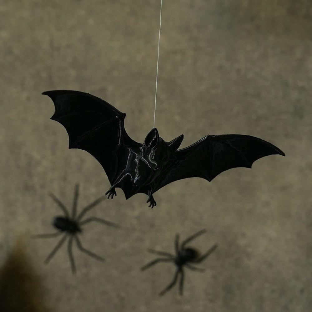 3D Black Bat Bat Decorative Hanging Pendant Flying Bat Wind Chime Party Celebration Gift