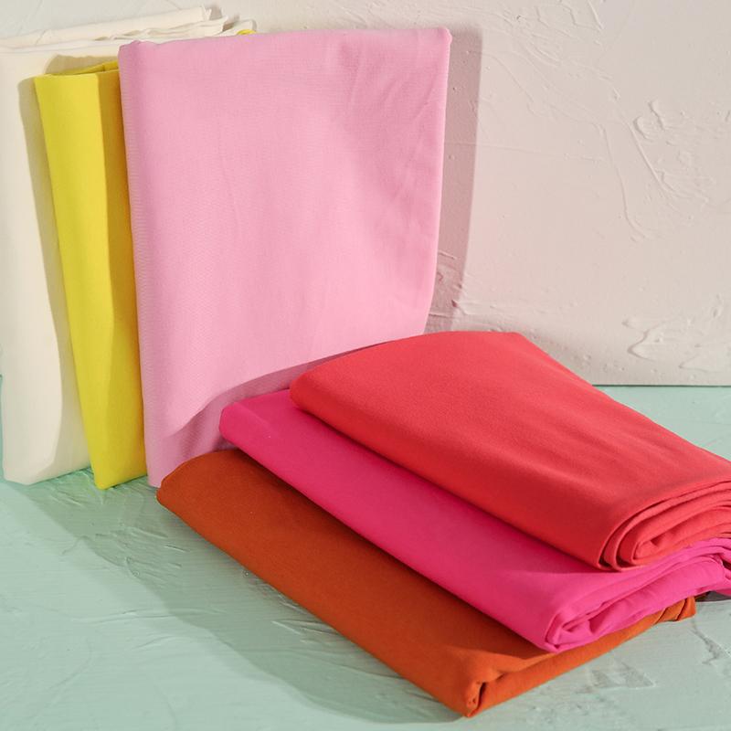 Stretchy Cotton Jersey Fabric For Diy Tops And Dress Casual Wear Cloth Sewing Material  50*170cm/Piece  KA0385