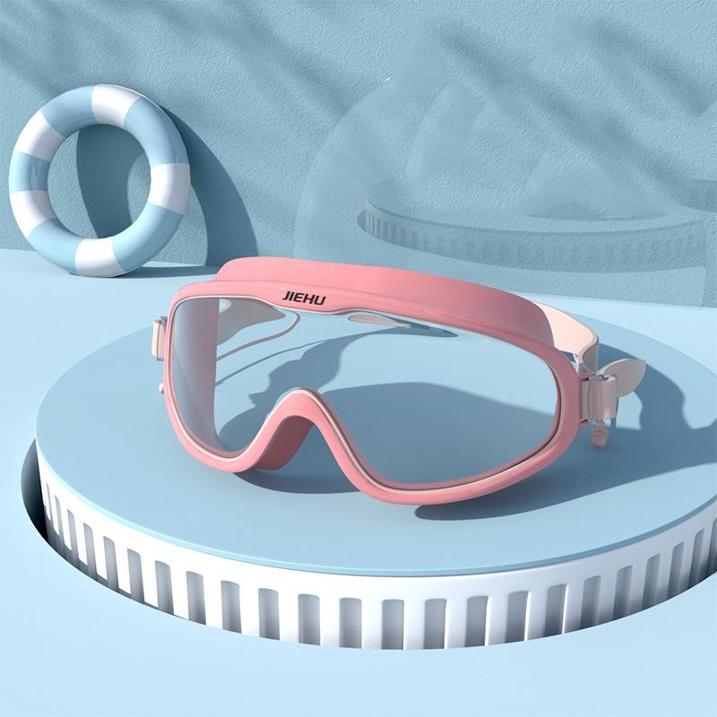 Myopie-Verschreibung -1,5 ~ -8,0 Grad Wasserdichte Anti-Beschlag-Silikon-Schwimmbrille mit Ohrstöpseln