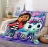 Custom Name Fairy Cat Dreams Flannel Blanket Throw Blanket Soft Warm Sofa Bed Home Decor Unique Gift