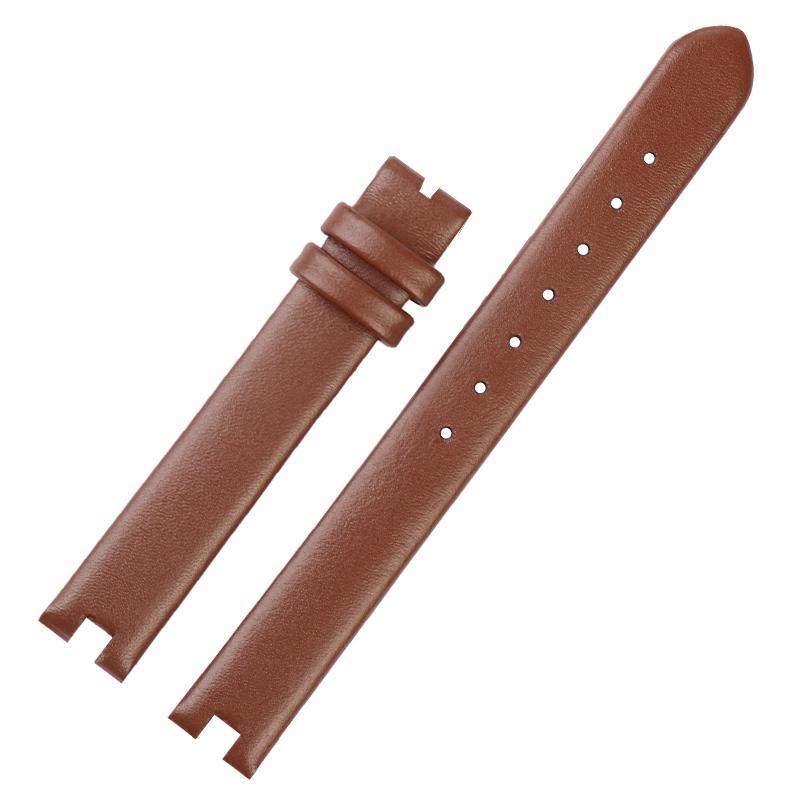 

12 мм 14 мм Ремешок из телячьей кожи для кожаных часов Gucci Band YA141401 YA141505 Серия Женский ремешок для часов Браслет с вырезом Черный Коричневый 12mm