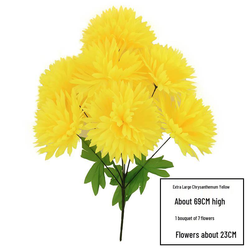Qingming Chrysanthemenstrauß: Seidenblumen (künstlich) für das Gräberfegen und Friedhofsgedenken