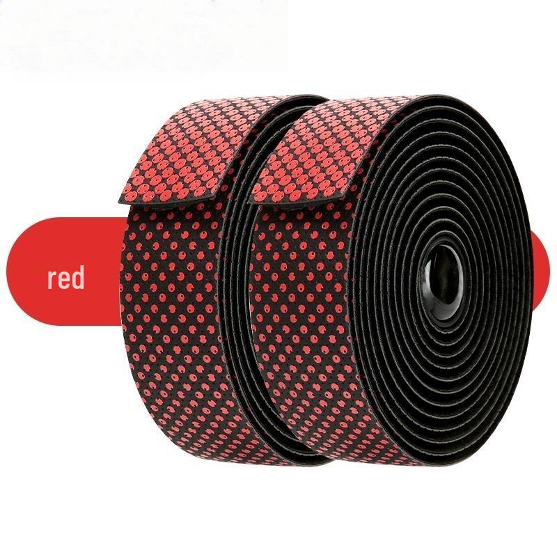 Dual-Color Shock-Absorbing, Anti-Slip, Stain-Resistant, Breathable, Washable Mountain Bike Handlebar Tape for Comfort