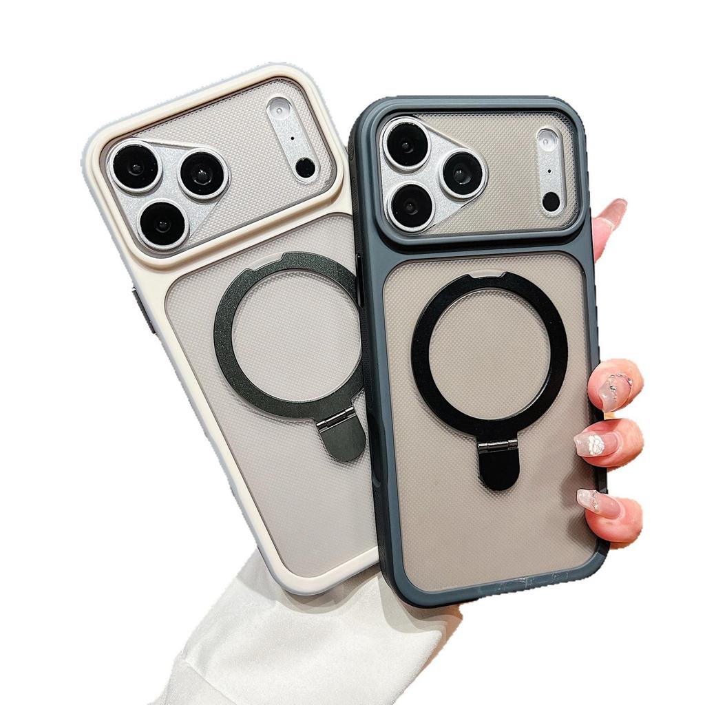 Phantom Magnetic Stand Holder for iPhone 17 Pro Max with Large Window Protective Case