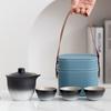 Travel tea set small set portable express cup outdoor camping kung fu tea set teapot teacup business gift