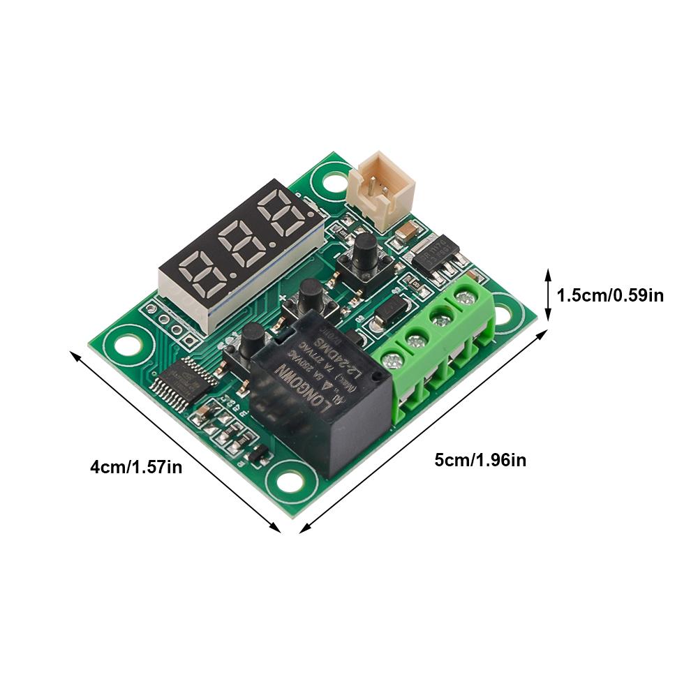 W1209 DC 24V NTC Heat Cool Digital Thermostat Temperature Controller LED Miniature Thermostat Temperature Control Switch Panel
