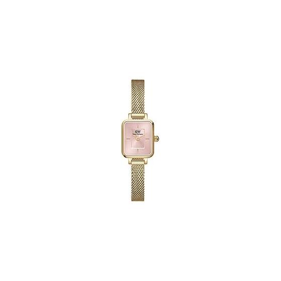[Официальный магазин/2 года гарантии] Daniel Wellington Daniel Wellington Quadro Mini 15.4x18.2 Evergold G Blush Женские часы Женские часы Милые Стильные