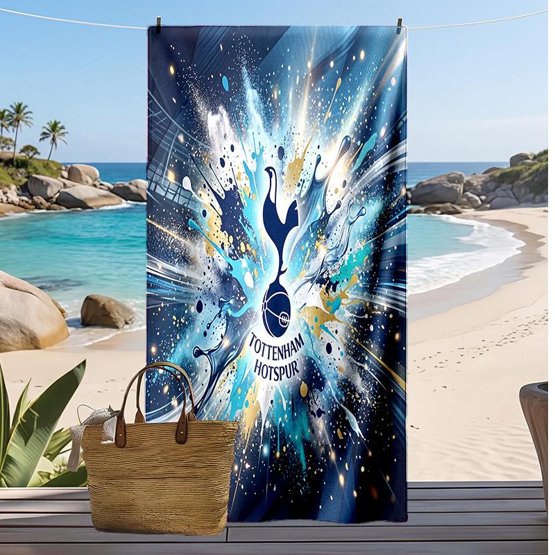Tottenham Hotspur Printed Beach Towel Quick Dry Soft TowelPortable Large Rectangular Beach Blanket for Travel Swimming Pool